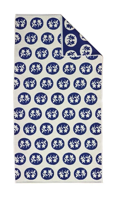 Dusen Dusen Bouquet Bath Towel In Blue
