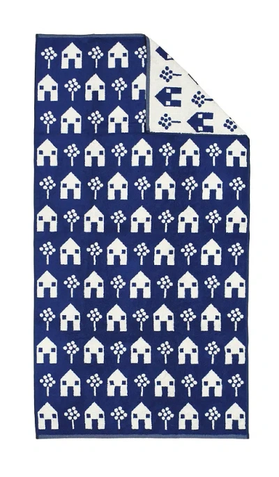 Dusen Dusen Cottage Bath Towel In Blue