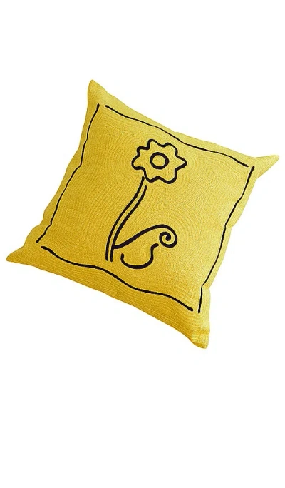 Dusen Dusen Daisy Pillow Cover In Yellow