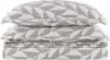 Dusen Dusen Gray & White Scallop Coverlet Bed Set, King