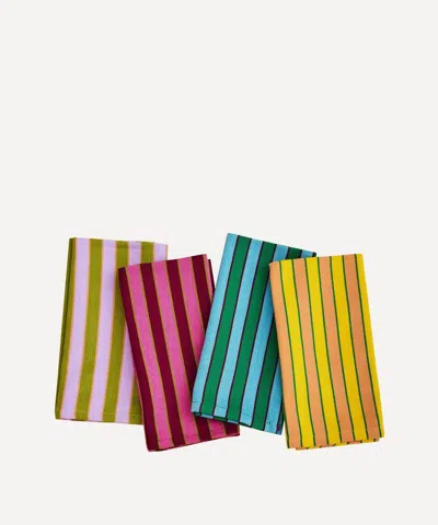 Dusen Dusen Herb Stripe Napkins Set Of Four