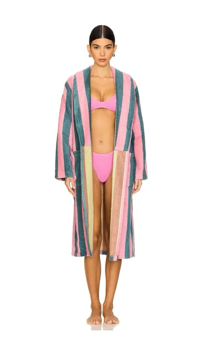 Dusen Dusen Martine Stripe Bathrobe