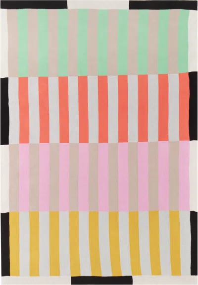 Dusen Dusen Multicolor Stripe Throw Blanket
