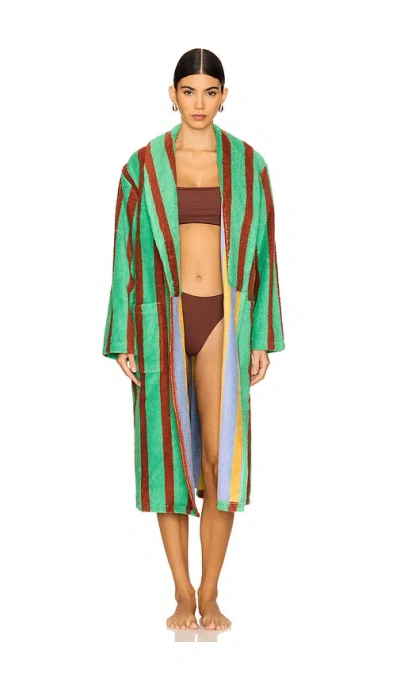 Dusen Dusen Nicolas Stripe Bathrobe