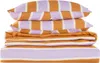 Dusen Dusen Orange & Purple Tommy Stripe Duvet Set, Full/queen In Tommy Stripe
