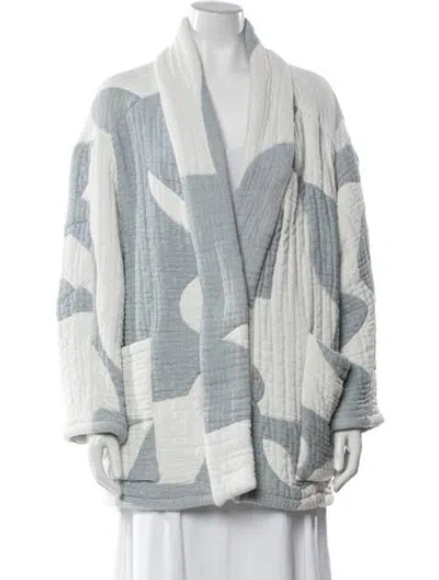 Pre-owned Dusen Dusen Patterned Jacket In Blue