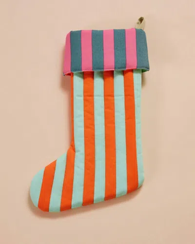 Dusen Dusen Quilted Stocking In Ginger In Multi