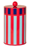 Dusen Dusen Stripe Canister In Red/blue