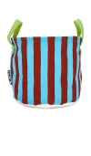 Dusen Dusen Stripe Canvas Storage Bin In Blue