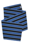 Dusen Dusen Pistachio Stripe Table Runner 30cm X 182cm In Blue