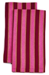 Dusen Dusen Stripe Napkin In Paprika