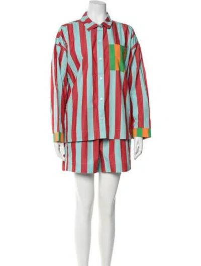 Pre-owned Dusen Dusen Striped Lounge Set In Multi