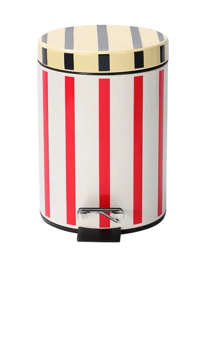 Dusen Dusen Stucco Stripe Bathroom Trash Bin