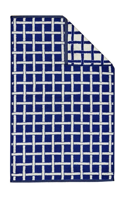 Dusen Dusen Tabby Hand Towel In Blue