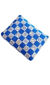 Dusen Dusen Tile Embroidered Dog Bed In Blue
