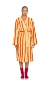Dusen Dusen Waffle Bathrobe In Multi
