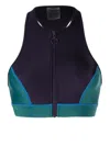 Duskii Colour-block Bikini Top In Violett