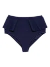 Duskii Frilled Bikini Bottom In Blue