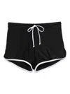 Duskii High-waist Surf Shorts In Black