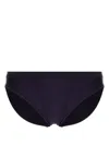 Duskii Logo-print Bikini Bottom In Purple