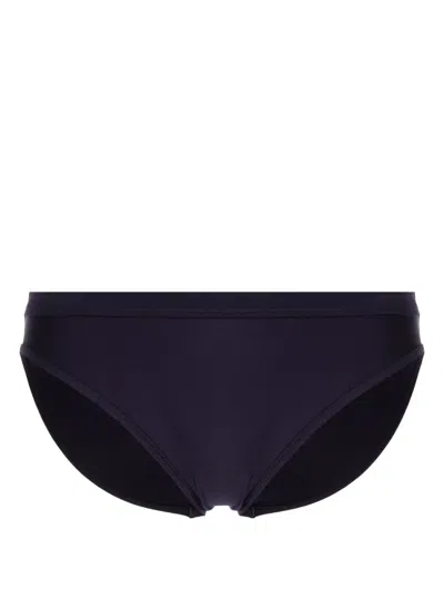 Duskii Logo-print Bikini Bottom In Purple