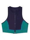Duskii Neoprene High-neck Surf Top In Blue