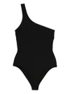Duskii One-shoulder Swimsuit In Black
