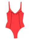 Duskii Scoop-neck Swimsuit In Red
