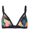 Duskii Tropical-print Triangle Bikini Top In Multicolour