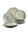 Dutch Rose Amsterdam 12 Piece Dinnerware Set, Service For 4 In Creme