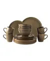 Dutch Rose Amsterdam Serenity 16-pc Dinnerware Set, Service For 4 In Medium Bei
