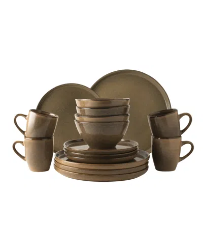 Dutch Rose Amsterdam Serenity 16-pc Dinnerware Set, Service For 4 In Medium Bei