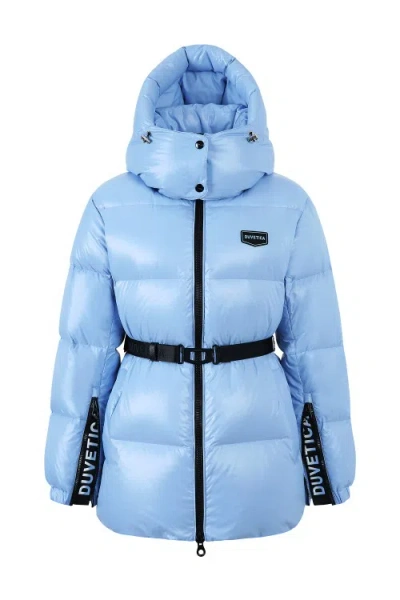 Duvetica Alloro Mid Down Jacket In Blue