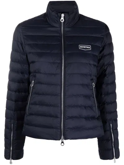 Duvetica Padded Down Jacket In Blue