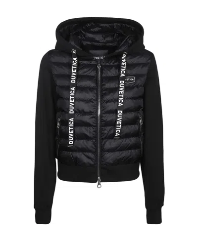 Duvetica Black Logo Hooded Jacket