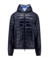 Duvetica Chest Logo-print Padded Jacket In Black