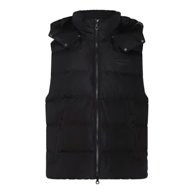 Duvetica Hooded Padded Gilet In Black