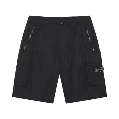 Duvetica Crico B Cargo Short Pants In Black
