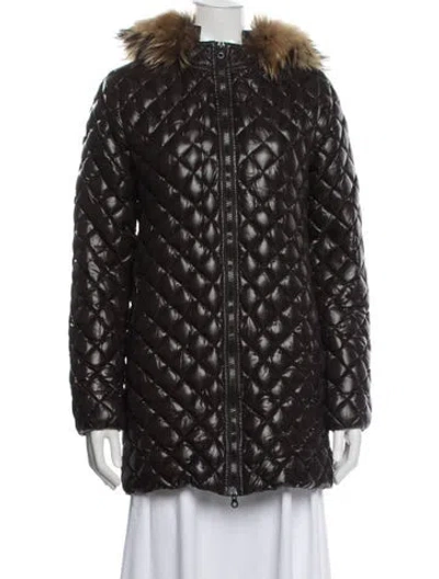 Pre-owned Duvetica Down Coat In Brown
