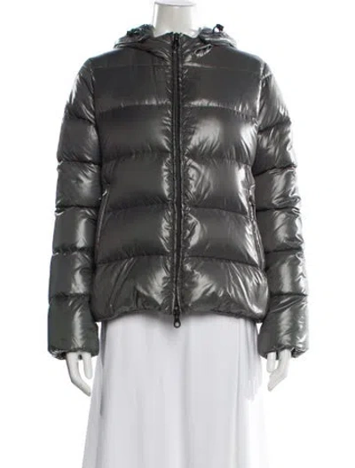 Pre-owned Duvetica Down Coat In Gray