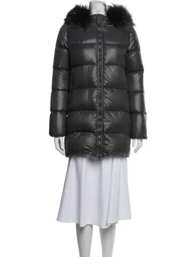 Pre-owned Duvetica Down Coat In Grey