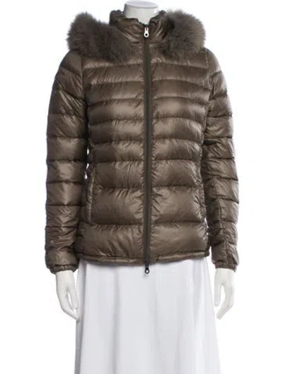 Pre-owned Duvetica Down Jacket In Brown