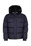 Duvetica Navy Blue Puffer Jacket In Blue
