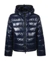 Duvetica Glossy Hooded Jacket In Black