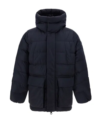 Duvetica Hooded Cotton-padded Suit In Black