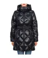 Duvetica Hooded Down Jacket In Black