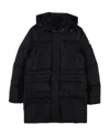 Duvetica Hooded Down Jacket In Black