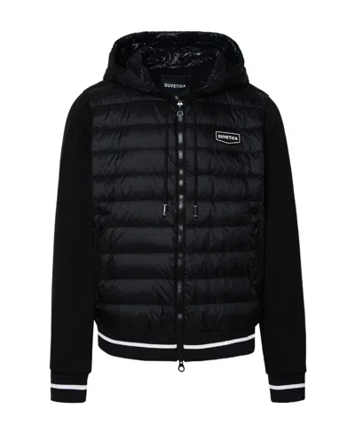Duvetica Hooded Down Jacket In Black