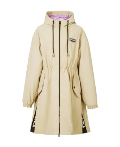 Duvetica Hooded Long-sleeved Casual Jacket In Nude