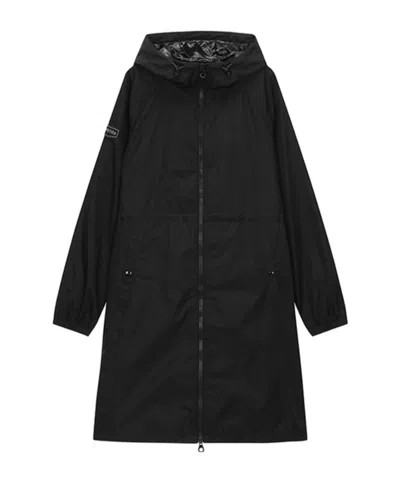 Duvetica Hooded Parker Coat In Black